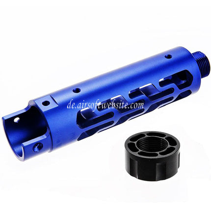 Narcos Airsoft CNC Aluminum Vorderes Lauf Kit (Typ 7) Geeignet für Action Army AAP01 Serie GBB Pistolen
