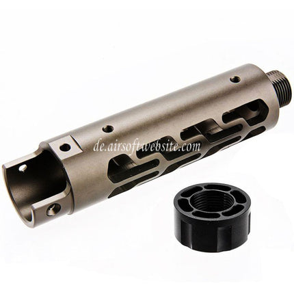 Narcos Airsoft CNC Aluminum Vorderes Lauf Kit (Typ 7) Geeignet für Action Army AAP01 Serie GBB Pistolen