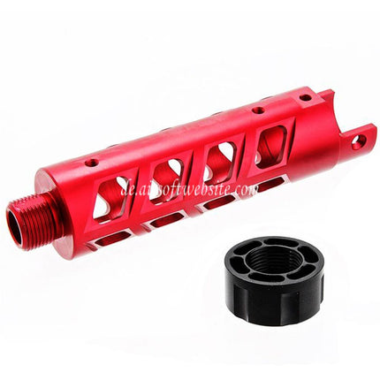 Narcos Airsoft CNC Aluminum Vorderes Lauf Kit (Typ 8) Geeignet für Action Army AAP01 Serie GBB Pistolen