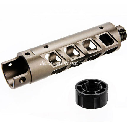 Narcos Airsoft CNC Aluminum Vorderes Lauf Kit (Typ 8) Geeignet für Action Army AAP01 Serie GBB Pistolen