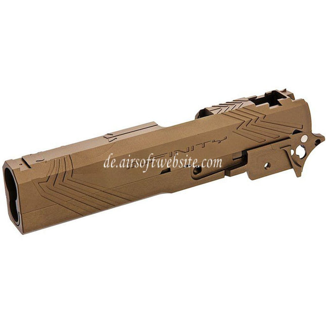 Tiger Soul CNC Aluminum INF Venom Mittlerer Rahmen Schlitten Set Geeignet für Toyko Marui Hi-Capa Serie GBB Pistolen Airsoft