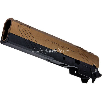 Tiger Soul CNC Aluminum INF Venom Mittlerer Rahmen Schlitten Set Geeignet für Toyko Marui Hi-Capa Serie GBB Pistolen Airsoft