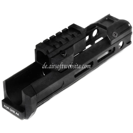 Dytac SLR Gewehreworks ION Lite 165mm 6.5 Zoll Extended M-LOK Handschutz schienen system Kit mit Außenlauf Geeignet für GHK AK Serie GBB Gewehre Airsoft Schwarz