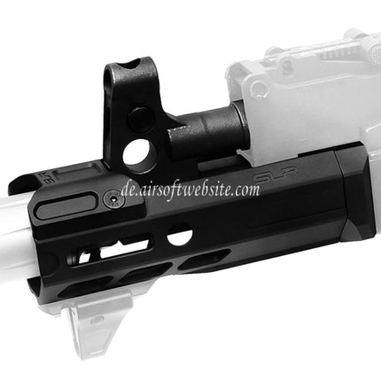 Dytac SLR Gewehreworks 125mm 4.7 Zoll ION Lite M-LOK Erweitertes Handschutz schienen system Kit mit Außenlauf Geeignet für GHK AK Serie GBB Gewehre Airsoft Schwarz