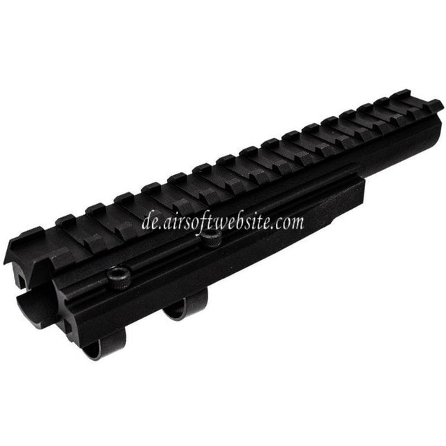 Hephaestus Aluminum 20mm Schienengasrohr Geeignet für Tokyo Marui AK Serie GBB Gewehre Airsoft Schwarz