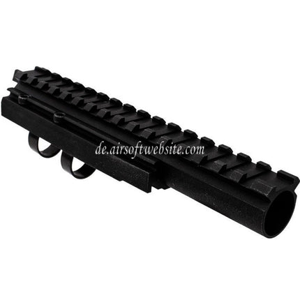 Hephaestus Aluminum 20mm Schienengasrohr Geeignet für Tokyo Marui AK Serie GBB Gewehre Airsoft Schwarz