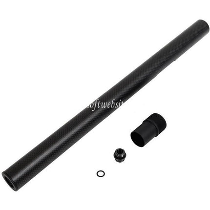 Laylax PSS 421mm Kohlefaser Außenlauf Geeignet für Tokyo Marui VSR-10 G-Spec Serie Bolt Action Scharfschützen Airsoft Schwarz