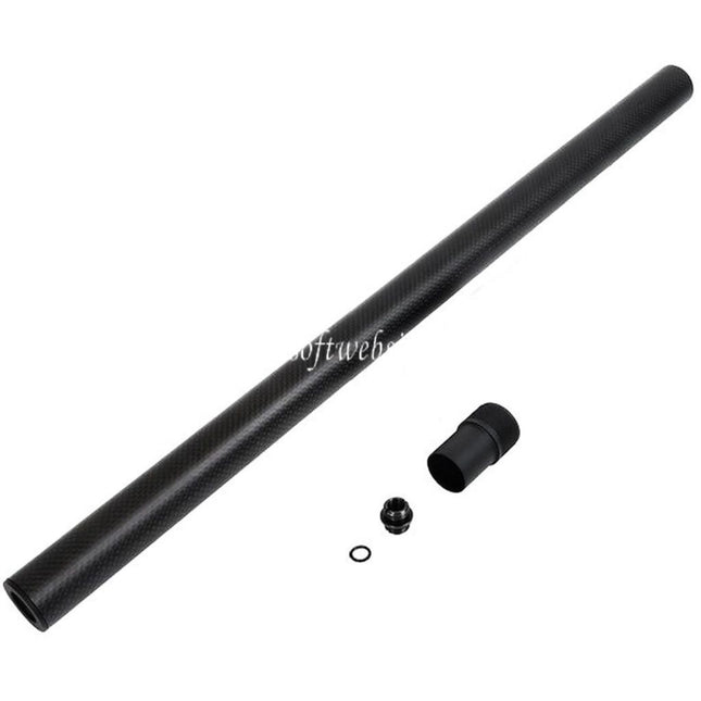 Laylax PSS 548mm Kohlefaser Normaler Außenlauf Geeignet für Tokyo Marui VSR-10 G-Spec Serie Bolt Action Scharfschützen Airsoft Schwarz