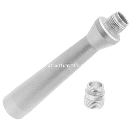 Revanchist Airsoft 100mm Ultraleicht Aluminum Äußerer Lauf -14mm CCW gegen den Uhrzeigersinn mit Gewindeadapter Geeignet für Novritsch SSP5 Serie GBB Pistolen