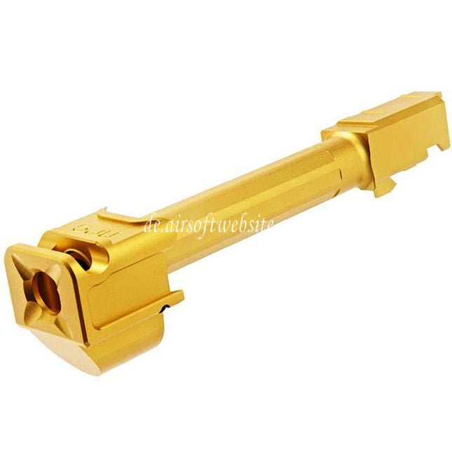 RGW ARC9 Äußerer Lauf mit Sparc-M V2-G5 Kompensator -14mm CCW gegen den Uhrzeigersinn Geeignet für VFC G17 Gen5 Serie GBB Pistolen Airsoft Gold