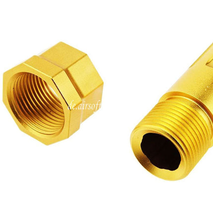 RWA Agency Arms CNC Aluminum Mittelliniengewinde Äußerer Lauf -14mm CCW gegen den Uhrzeigersinn Geeignet für Tokyo Marui G17 Gen3 GBB Pistolen Airsoft