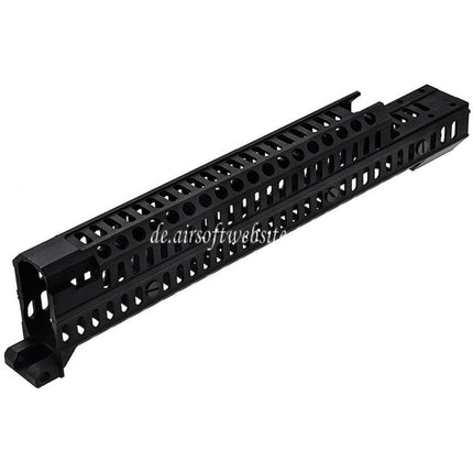 LCT 345mm Aluminum ZSPORT-12U Handschutz schienen system Geeignet für LCT LCK-12 LCK-15 LCK-19 ZK-12 ZK-12U AK12 Serie AEG Gewehre Airsoft Schwarz