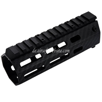 Revanchist Airsoft 145mm 5.5 Zoll Leichte Kohlefaser M-LOK Handschutz schienen system Geeignet für Tokyo Marui M4 Serie MWS GBB Gewehre Schwarz
