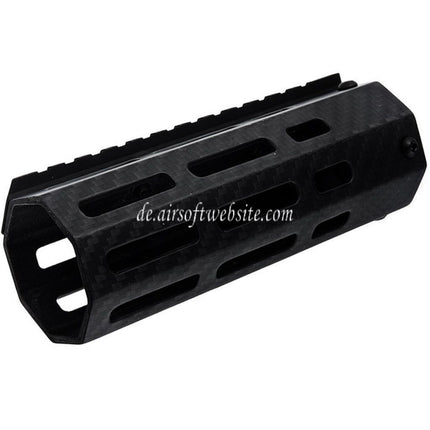 Revanchist Airsoft 145mm 5.5 Zoll Leichte Kohlefaser M-LOK Handschutz schienen system Geeignet für Tokyo Marui M4 Serie MWS GBB Gewehre Schwarz