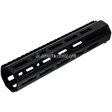 Revanchist Airsoft 245mm 9.5 Zoll Leichte Kohlefaser M-LOK Handschutz schienen system Geeignet für Tokyo Marui M4 Serie MWS GBB Gewehre Schwarz