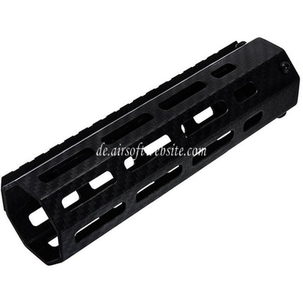 Revanchist Airsoft 180mm 7 Zoll Leichte Kohlefaser M-LOK Handschutz schienen system Geeignet für Tokyo Marui M4 Serie MWS GBB Gewehre Schwarz