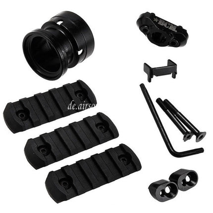 VFC 13 Zoll BCM GUNFIGHTER MCMR-13 M-LOK Handschutz schienen system Geeignet für VFC M4 Serie AEG Gewehre Airsoft Schwarz
