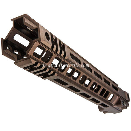 Z-Parts Aluminum 335mm 13 Zoll MK4 M-LOK Handschutz schienen system mit Laufmutter Geeignet für Tokyo Marui M4 Serie MWS GBB Gewehre Airsoft Tan