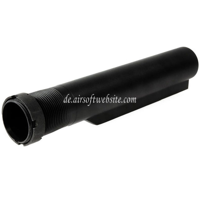 Guns Modify GM CNC Aluminum 6-Position Schaft Pufferrohr Geeignet für Tokyo Marui M4 Serie MWS GBB Gewehre Airsoft Schwarz