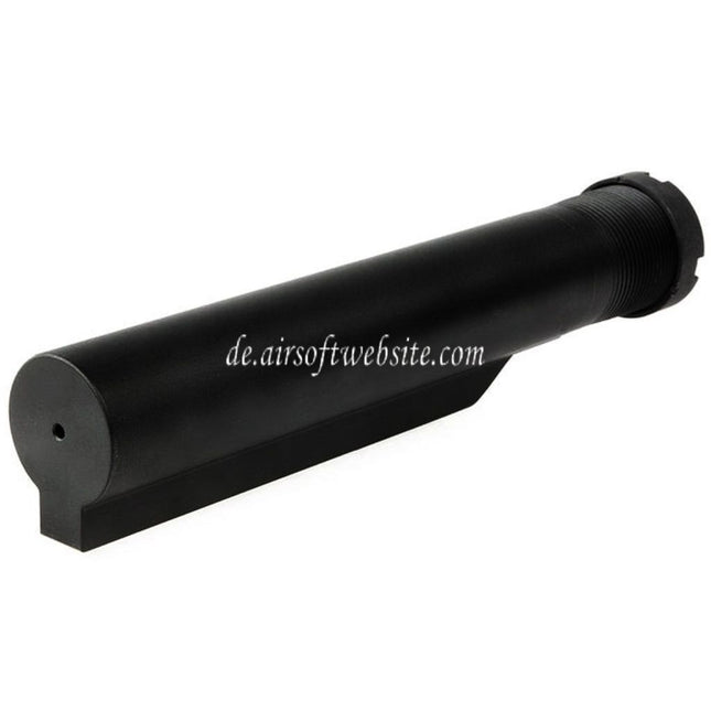 Guns Modify GM CNC Aluminum 6-Position Schaft Pufferrohr Geeignet für Tokyo Marui M4 Serie MWS GBB Gewehre Airsoft Schwarz