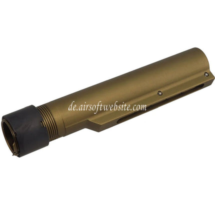 Guns Modify GM CNC Aluminum 6-Position Schaft Pufferrohr Geeignet für VFC Umarex HK416 A5 Serie GBB Gewehre Airsoft