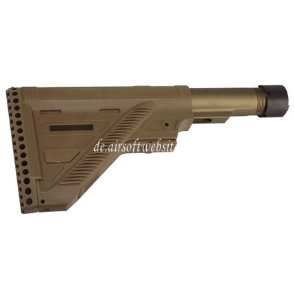 Guns Modify GM HK416 A5 Stil Polymer Slim Schaft mit 6-Position Pufferrohr Geeignet für VFC Umarex H&K HK416 A5 Serie GBB Gewehre Airsoft