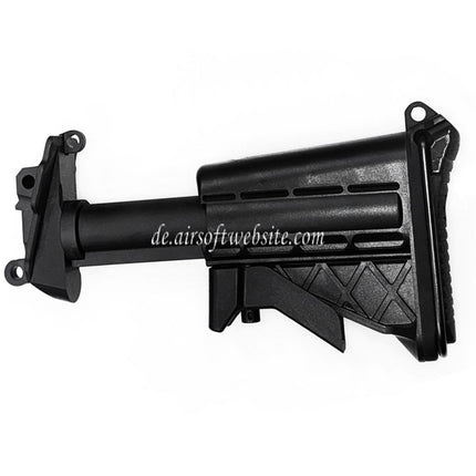 VFC Zusammenklappbares Schaft Kit Geeignet für VFC MK48 MOD1 AEG Maschinengewehre Airsoft Schwarz