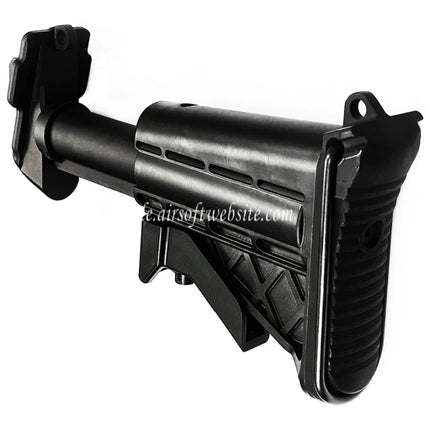 VFC Zusammenklappbares Schaft Kit Geeignet für VFC MK48 MOD1 AEG Maschinengewehre Airsoft Schwarz