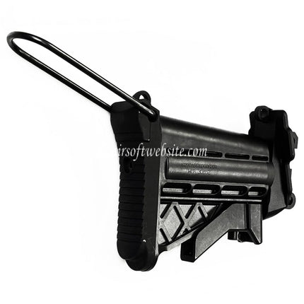 VFC Zusammenklappbares Schaft Kit Geeignet für VFC MK48 MOD1 AEG Maschinengewehre Airsoft Schwarz