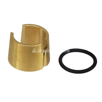 C&C TAC CNC Laufverlängerung Geeignet für Tokyo Marui M4 Serie MTR MWS GBB Gewehre Airsoft Gold