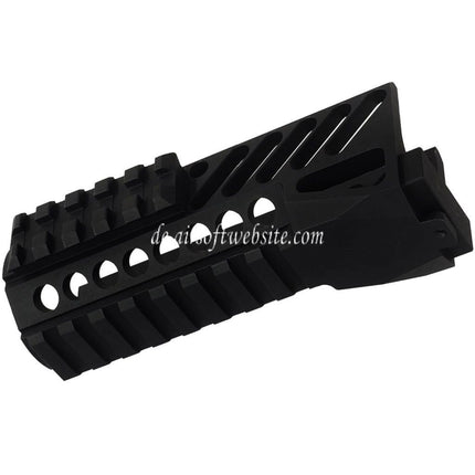 DOUBLE BELL CNC Aluminum Untere Handschutz Schienen System Geeignet für AKS-74U Serie AEG GBB Gewehre Airsoft Schwarz