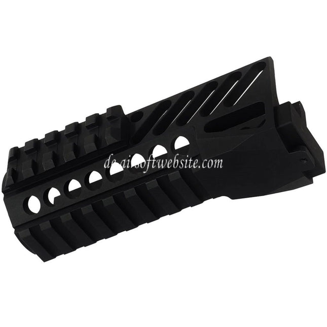 DOUBLE BELL CNC Aluminum Untere Handschutz Schienen System Geeignet für AKS-74U Serie AEG GBB Gewehre Airsoft Schwarz