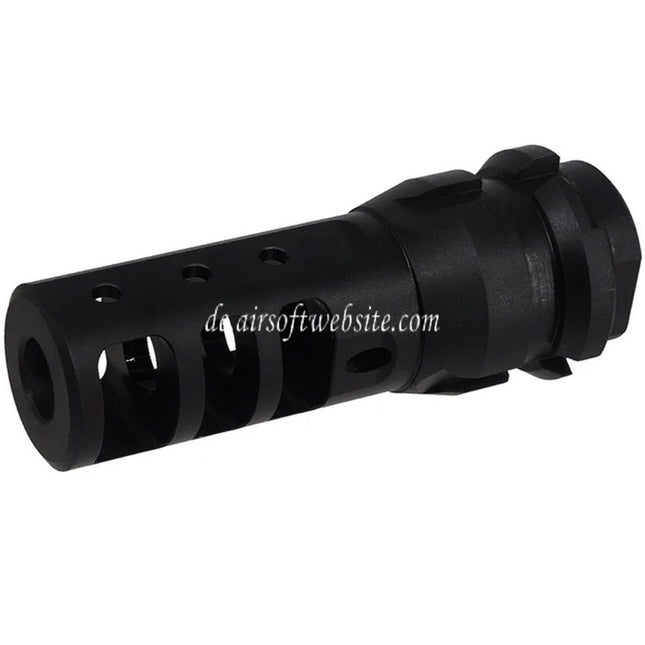 PTS Dead Air KeyMo Mündungsbremse Mündungsfeuerdämpfer Geeignet für -14mm CCW Gegen den Uhrzeigersinn Lauf Gewehre Airsoft