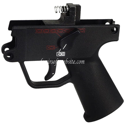 Airsoft Website Polymer Komplett Unterkörperempfänger Griffrahmen Geeignet für WELL G55 MP5K DOUBLE BELL 722 Maruzen System MP5K Serie GBB SMG Gewehre Schwarz