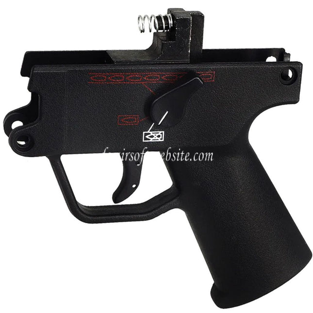 Airsoft Website Polymer Komplett Unterkörperempfänger Griffrahmen Geeignet für WELL G55 MP5K DOUBLE BELL 722 Maruzen System MP5K Serie GBB SMG Gewehre Schwarz
