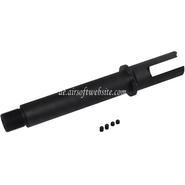 BBT CNC Stahl Außen Lauf -14mm CCW Gegen den Uhrzeigersinn Geeignet für KRYTAC Kriss Vector Serie AEG GBB SMG Gewehre Airsoft Schwarz