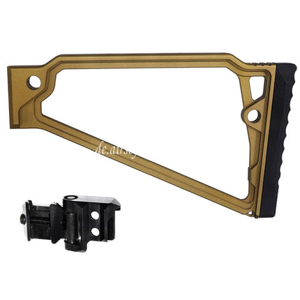 5KU 205mm Aluminum TS-8RP Dreieckiger erhöhter Wangenschaft mit M1913 Adapter Geeignet für 20mm Picatinny Gewehrschaft Adapter Gewehre Airsoft