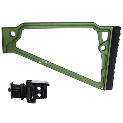 5KU 205mm Aluminum TS-8RP Dreieckiger erhöhter Wangenschaft mit M1913 Adapter Geeignet für 20mm Picatinny Gewehrschaft Adapter Gewehre Airsoft