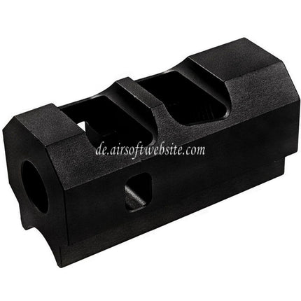 Revanchist Airsoft Aluminum INF Stil Kompensator -14mm CCW Gewinde gegen den Uhrzeigersinn Geeignet für Tokyo Marui Hi-Capa Serie GBB Pistolen