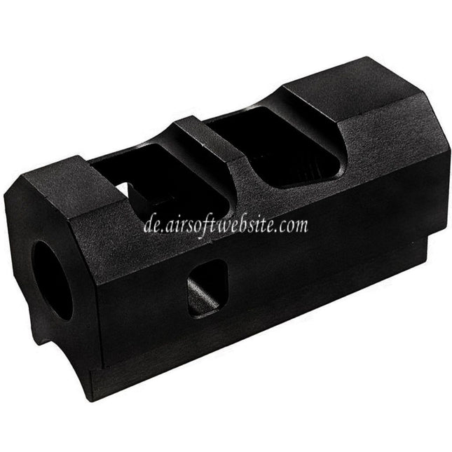 Revanchist Airsoft Aluminum INF Stil Kompensator -14mm CCW Gewinde gegen den Uhrzeigersinn Geeignet für Tokyo Marui Hi-Capa Serie GBB Pistolen