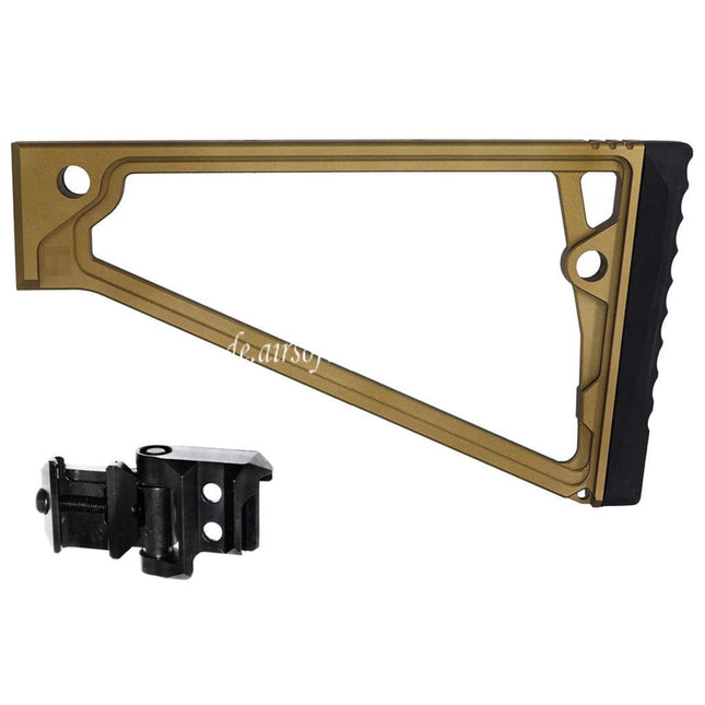 5KU 205mm Aluminum TS-8RP Dreiecksschaft mit M1913 Adapter Geeignet für 20mm Picatinny Gewehrschaft Adapter Gewehre Airsoft