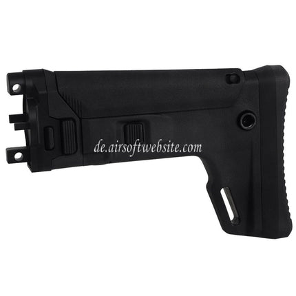 5KU ACR Stil 7-Position Teleskopischer seitlich klappbarer einziehbarer Gewehrschaft Geeignet für CYMA MP5K Serie AEG Gewehre Airsoft