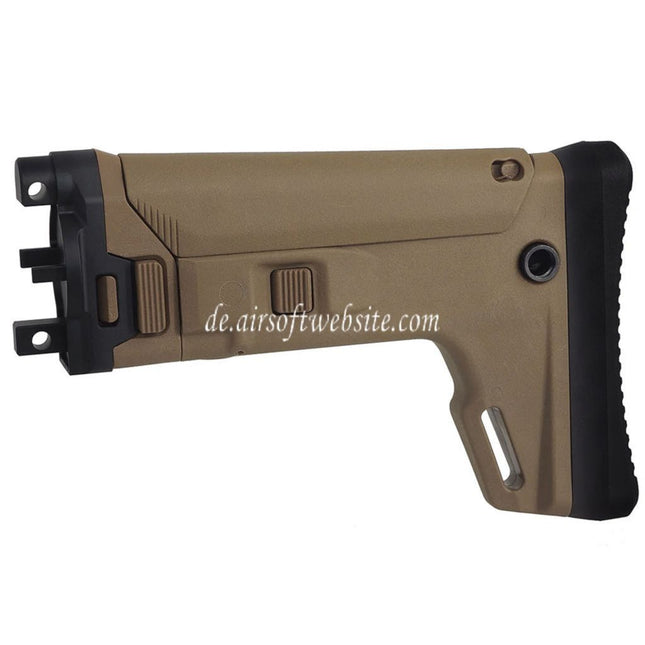 5KU ACR Stil 7-Position Teleskopischer seitlich klappbarer einziehbarer Gewehrschaft Geeignet für CYMA MP5K Serie AEG Gewehre Airsoft