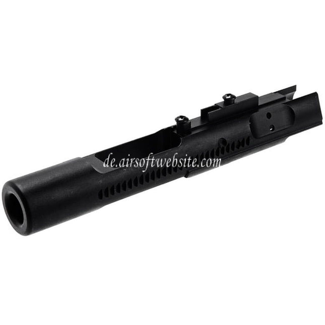 Angry Gun Stahl AERO Stil Monolithische komplette Bolzenträgerbaugruppe Geeignet für Tokyo Marui M4 MWS Serie GBB Gewehre Airsoft Schwarz