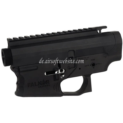 APS Falkor Defense Kompletter Empfänger Set Geeignet für APS V2 Getriebe M4 M16 Serie GBB Gewehre Airsoft Schwarz