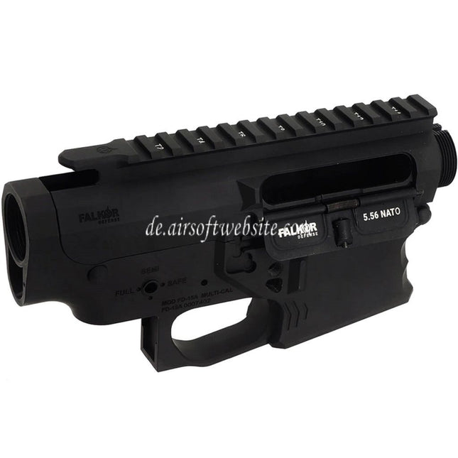 APS Falkor Defense Kompletter Empfänger Set Geeignet für APS V2 Getriebe M4 M16 Serie GBB Gewehre Airsoft Schwarz