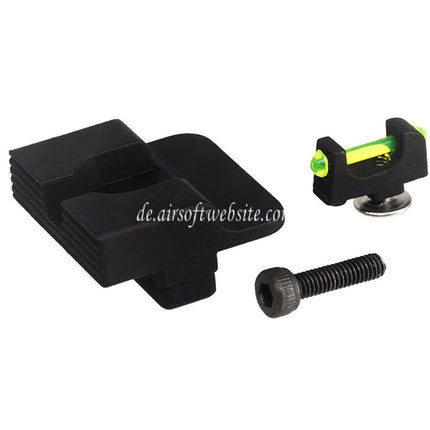 APS Fiberglasvisier Korn Kimme set Geeignet für APS XTP ACP Shark Serie GBB Pistolen Airsoft