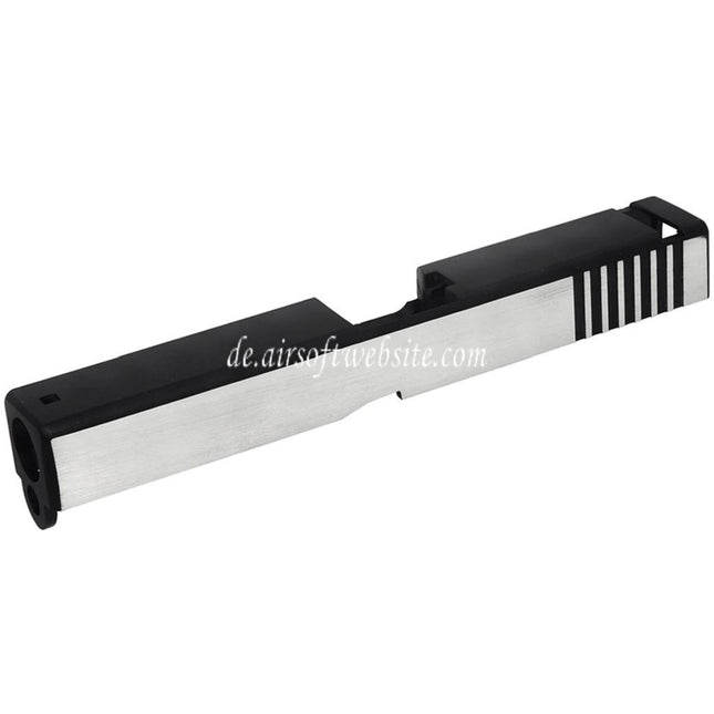 Army Armament Metall Schlitten Geeignet für ARMY R17 G17 GBB Pistolen Airsoft Schwarz/Silber