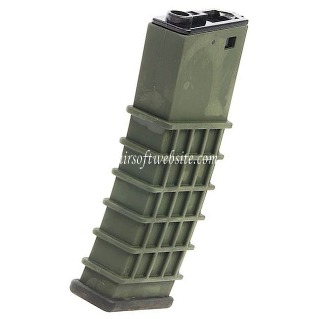 G&G 330rd Polymer Hi-Cap Magazin GK5C Geeignet für M4 M16 Serie AEG Gewehre Airsoft Grün