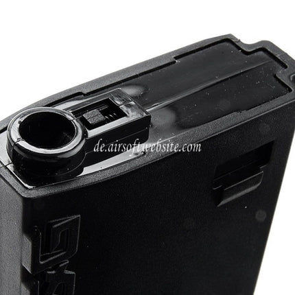 G&G 120rd Polymer Mid-Cap Magazin Geeignet für M4 M16 Serie AEG Gewehre Airsoft Schwarz